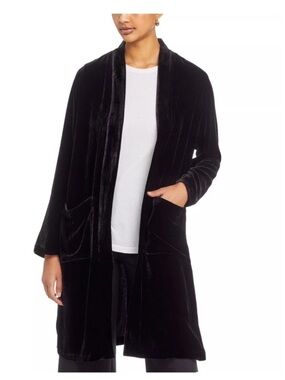 NWT Eileen Fisher Velvet Long Jacket